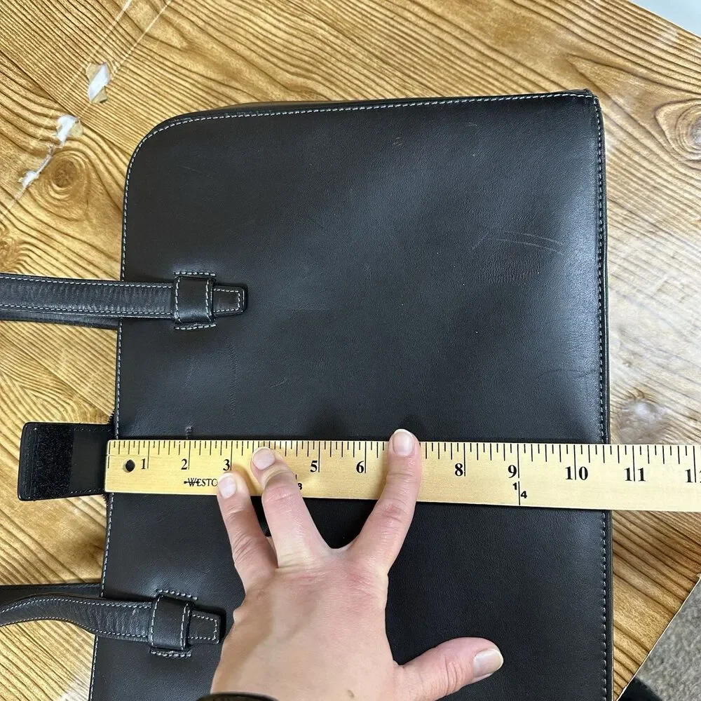 Lavender Briefcase Shoulder Work Hobo Satchel‎ Tote Bag Black Leather